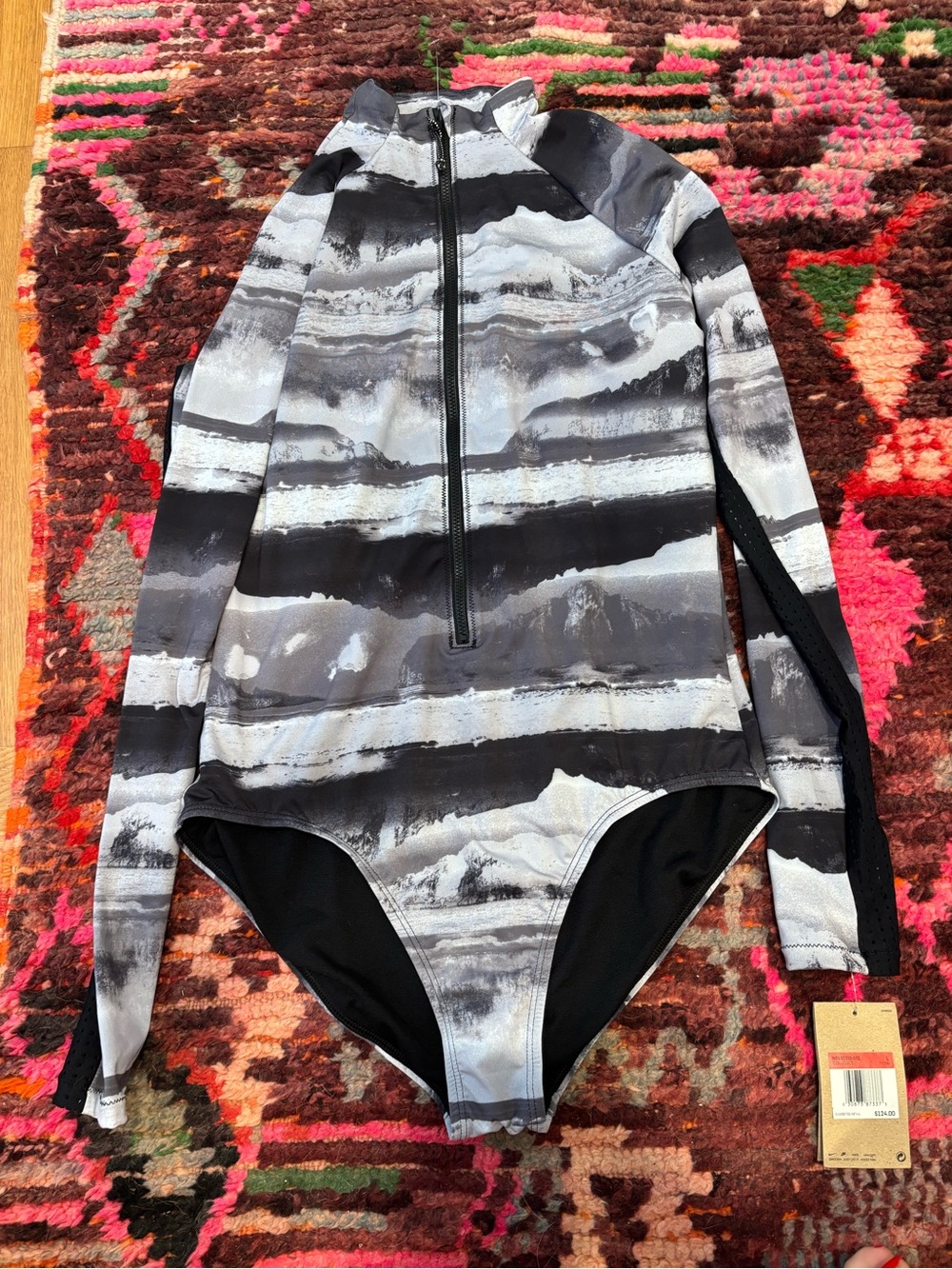 Long-Sleeve Nike One-Piece Swimsuit